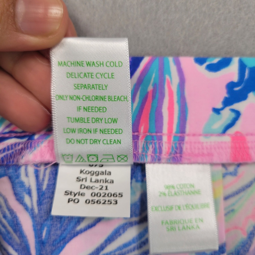 Lilly Pulitzer Womens Callahan Shorts Pink Blue Floral Tropical Small Ocean View - Picture 2 of 10